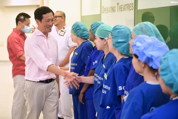  ​Mr Ong Ye Kung said the exercise was overdue, noting that similar adjustments have been made for other public healthcare professionals. ST PHOTO AZMI ATHNI 
