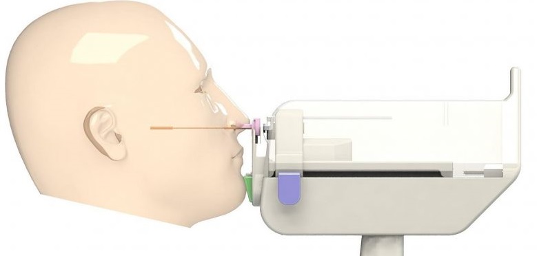  ​First fully patient controlled Nasal Swab Robot 