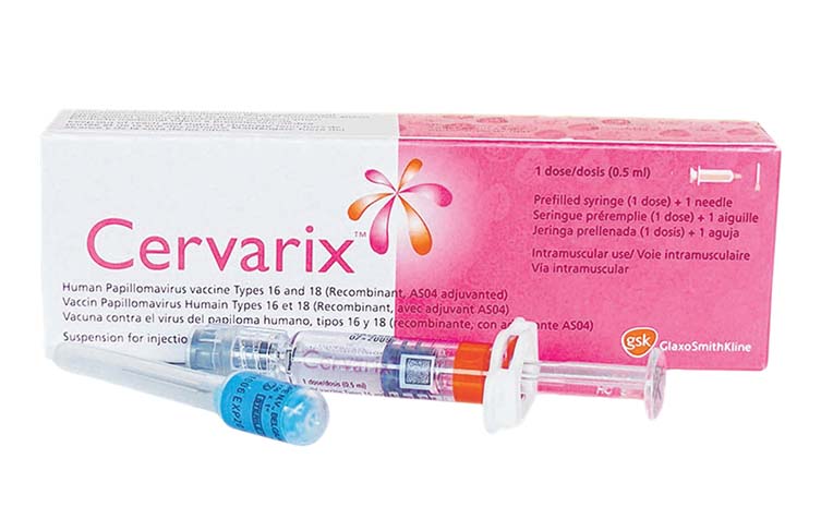  ​is one of the two vaccines that protect against two major HPV strains that cause 70 per cent of cervical cancer.